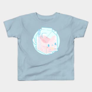 Cute strawberry milk - Kawaii food Kids T-Shirt